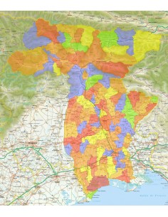 Mappa stradale con comuni della provincia di Udine pdf 2