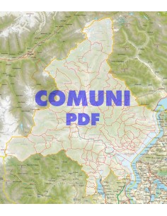 Mappa stradale con comuni della provincia di Verbano pdf