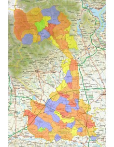 Mappa stradale con comuni della provincia di Vercelli pdf 2