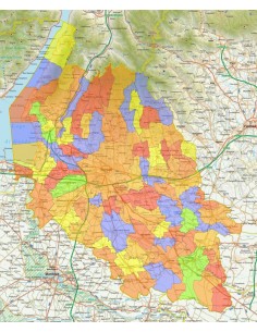 Mappa stradale con comuni della provincia di Verona pdf 2