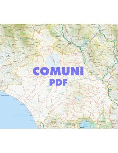 Mappa stradale con comuni della provincia di Viterbo pdf