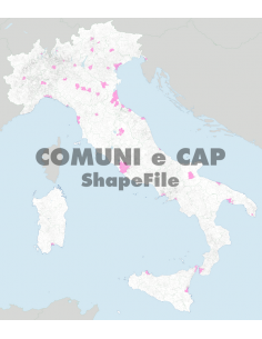 Mappa dei Comuni e CAP d'Italia ShapeFile