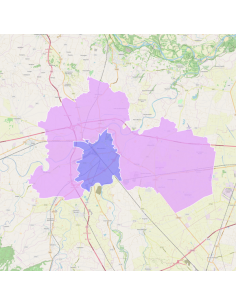 Mappa dei cap di Alessandria KML 2