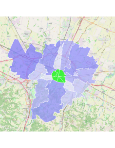 Mappa dei cap di Bologna KML 2