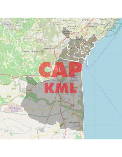 Mappa dei cap di Catania KML