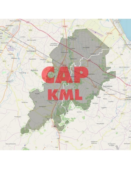 Mappa dei cap di Cesena KML