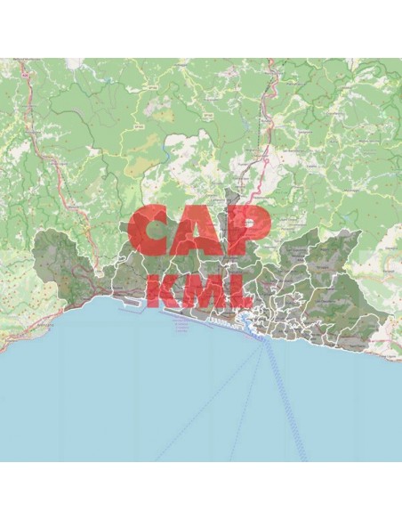 Mappa dei cap di Genova KML