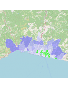 Mappa dei cap di Genova KML 2