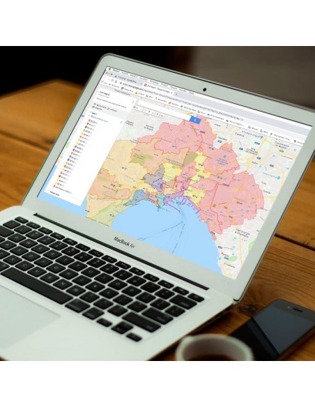 Mappa dei cap di Genova KML