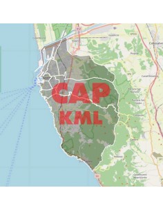 Mappa dei cap di Livorno KML