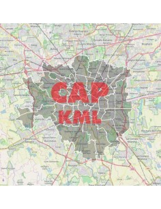 Mappa dei cap di Milano KML