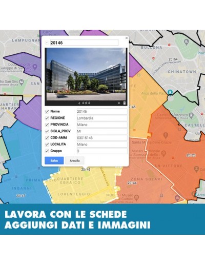 Mappa dei cap di Perugia KML