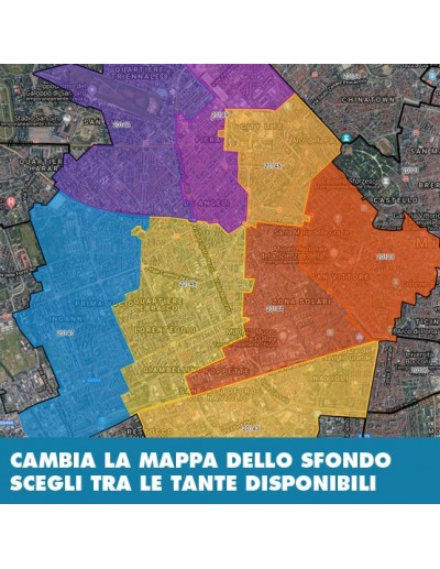 Mappa dei cap di Parma KML