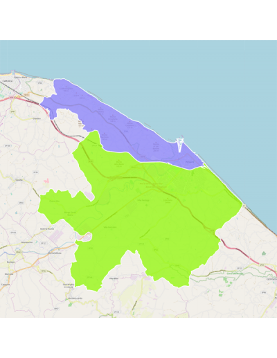 Mappa dei cap di Pesaro KML