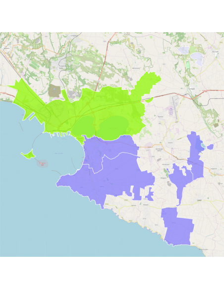 Mappa dei cap di Taranto KML
