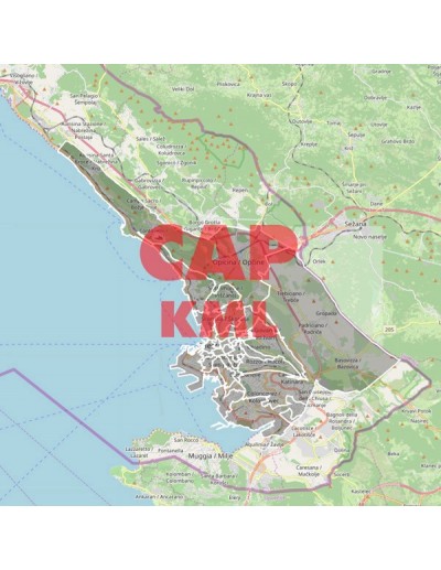Mappa dei cap di Trieste KML