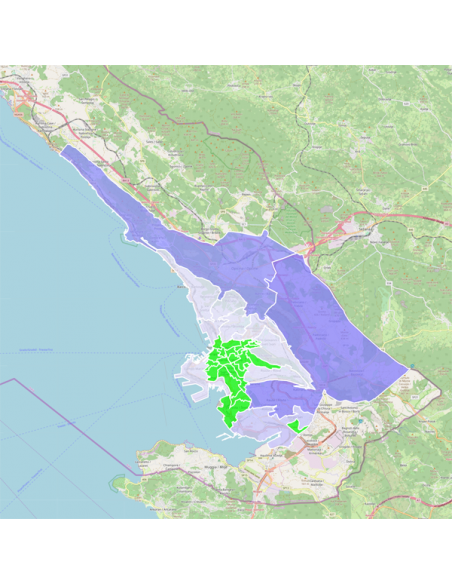 Mappa dei cap di Trieste KML