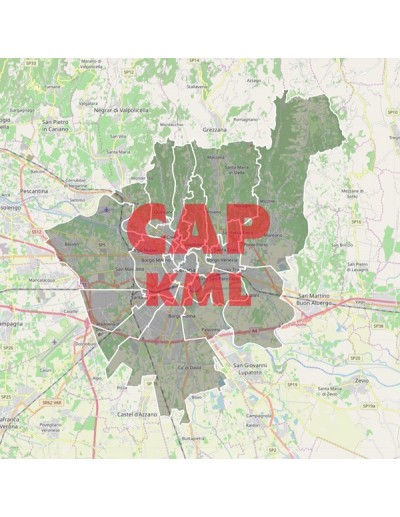 Mappa dei cap di Verona KML