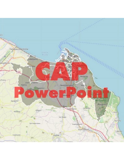 Mappa dei cap di Ancona PowerPoint