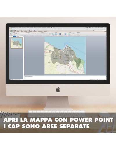 Mappa dei cap di Ancona PowerPoint