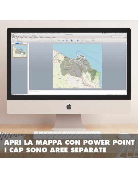 Mappa dei cap di Ancona PowerPoint