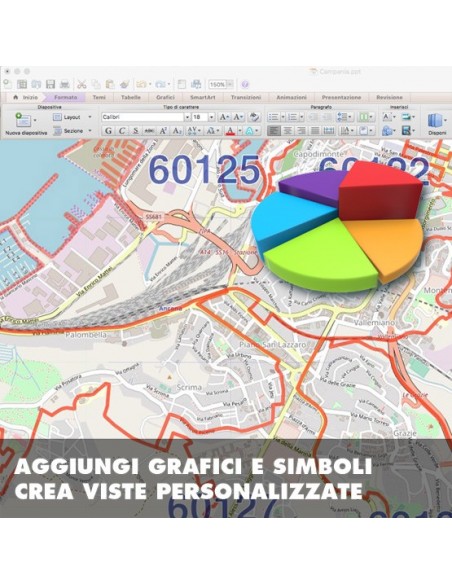 Mappa dei cap di Ancona PowerPoint