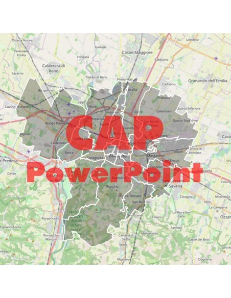 Mappa dei cap di Bologna PowerPoint