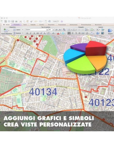 Mappa dei cap di Bologna PowerPoint