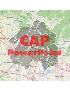 Mappa dei cap di Brescia PowerPoint