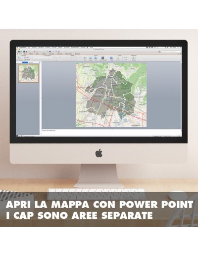 Mappa dei cap di Brescia PowerPoint