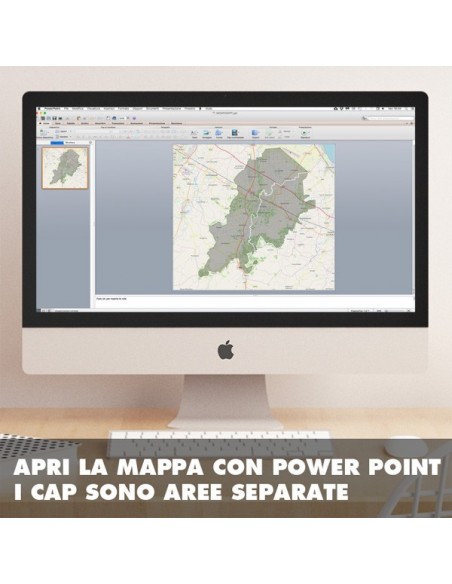 Mappa dei cap di Cesena PowerPoint