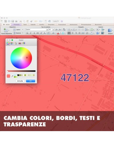 Mappa dei cap di Forlì PowerPoint