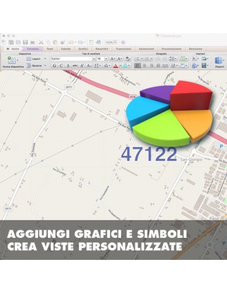 Mappa dei cap di Forlì PowerPoint
