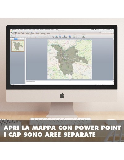 Mappa dei cap di Ferrara PowerPoint