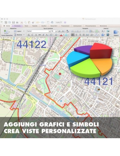 Mappa dei cap di Ferrara PowerPoint