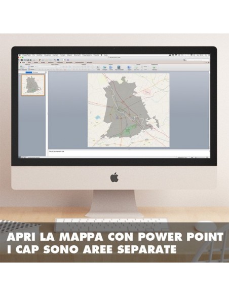 Mappa dei cap di Foggia PowerPoint