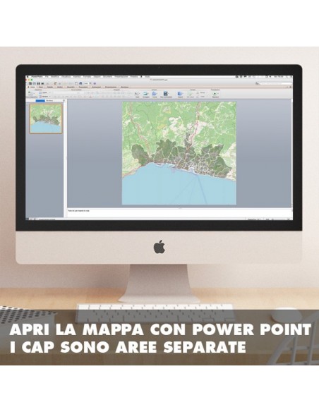 Mappa dei cap di Genova PowerPoint