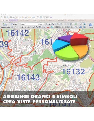 Mappa dei cap di Genova PowerPoint