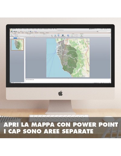 Mappa dei cap di Livorno PowerPoint