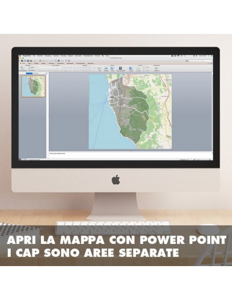 Mappa dei cap di Livorno PowerPoint