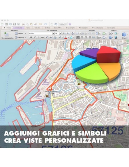Mappa dei cap di Livorno PowerPoint