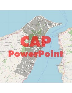 Mappa dei cap di Messina PowerPoint