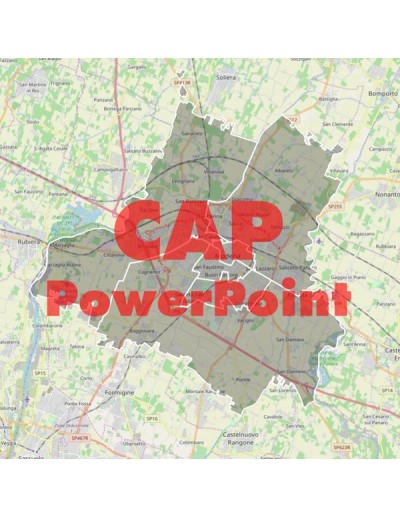 Mappa dei cap di Modena PowerPoint