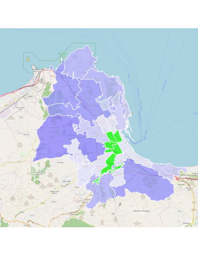 Mappa dei cap di Palermo PowerPoint