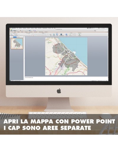 Mappa dei cap di Pescara PowerPoint