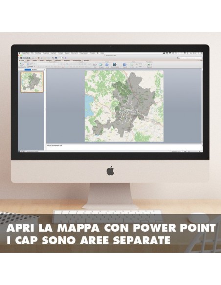 Mappa dei cap di Perugia PowerPoint