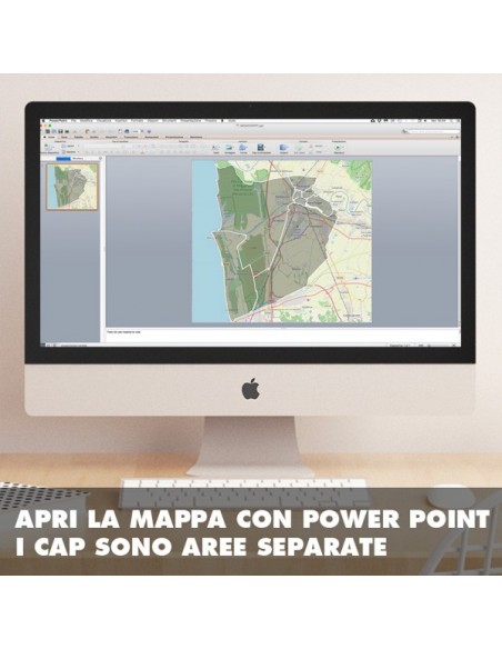 Mappa dei cap di Pisa PowerPoint