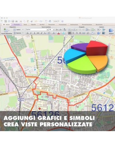 Mappa dei cap di Pisa PowerPoint