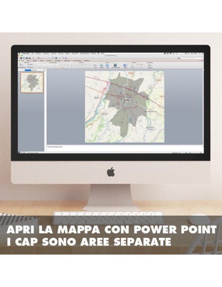 Mappa dei cap di Parma PowerPoint