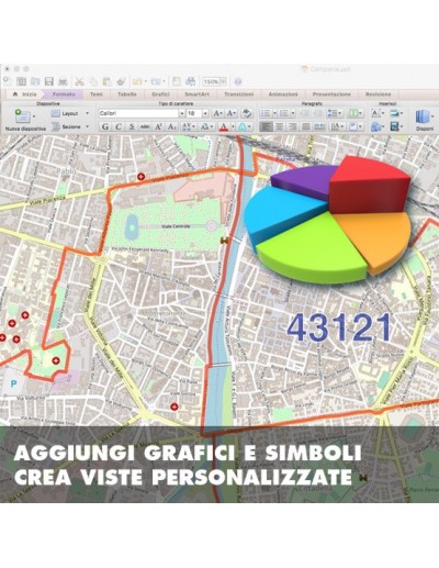 Mappa dei cap di Parma PowerPoint